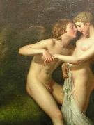 Hugh Douglas Hamilton Cupid and Psyche in the natural bower oil painting